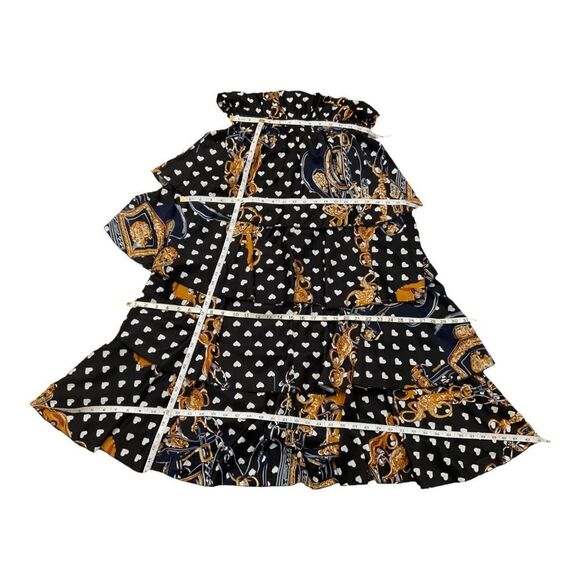 LATISTE BY AMY Three Tier Ruffled Grecian Gala MAXI  Dress. SIZE MEDIUM - Picture 11 of 11